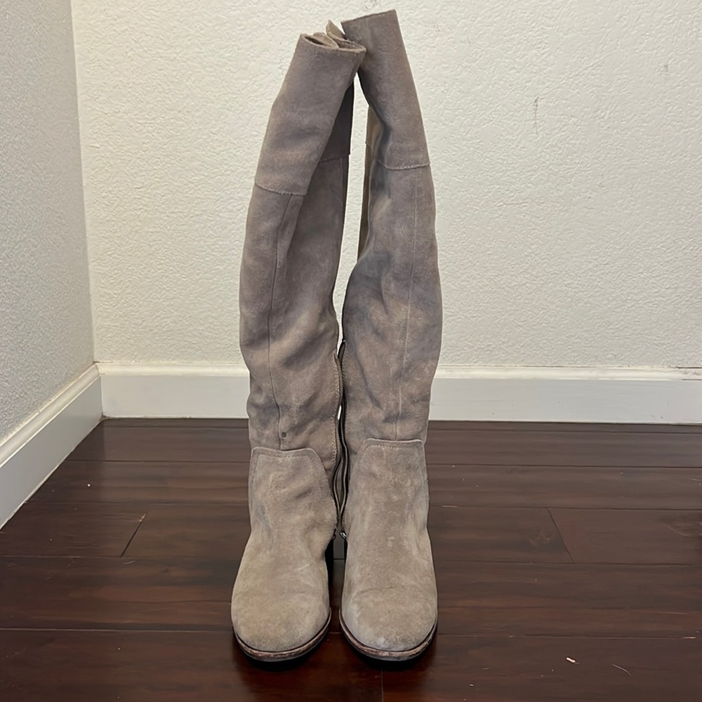 Size 7.5M Vince Camuto over the knee boots gray
